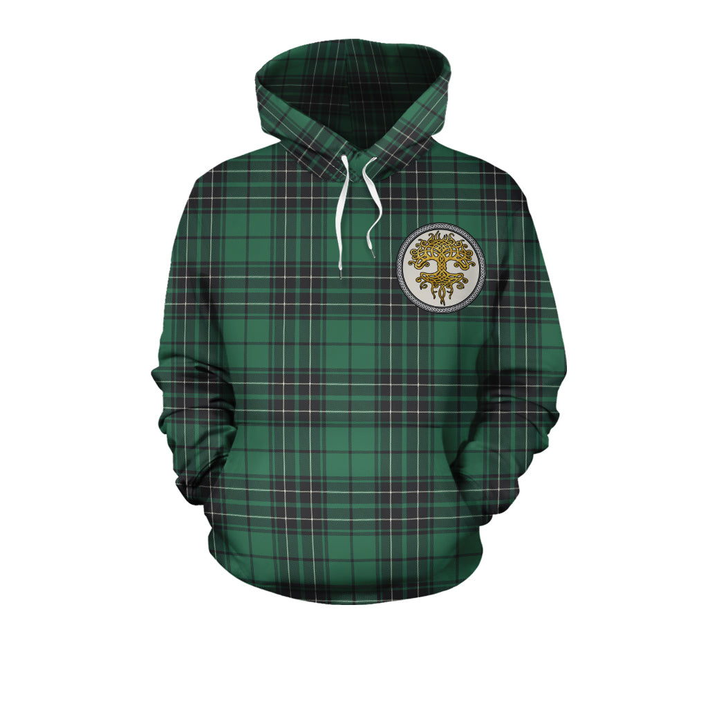 MacLean Hunting Ancient Tartan Hoodie - Tree Of Life