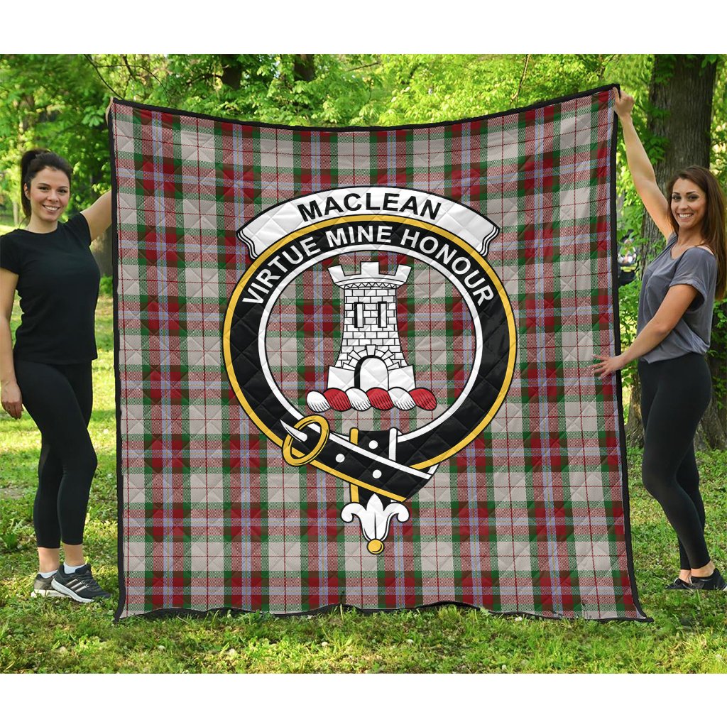 MacLean Dress Tartan Crest Quilt