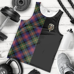 MacLennan Tartan Crest Men's Tank Top - Cross Style