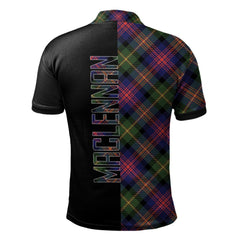 MacLennan Tartan Polo Shirt Half of Me - Cross Style