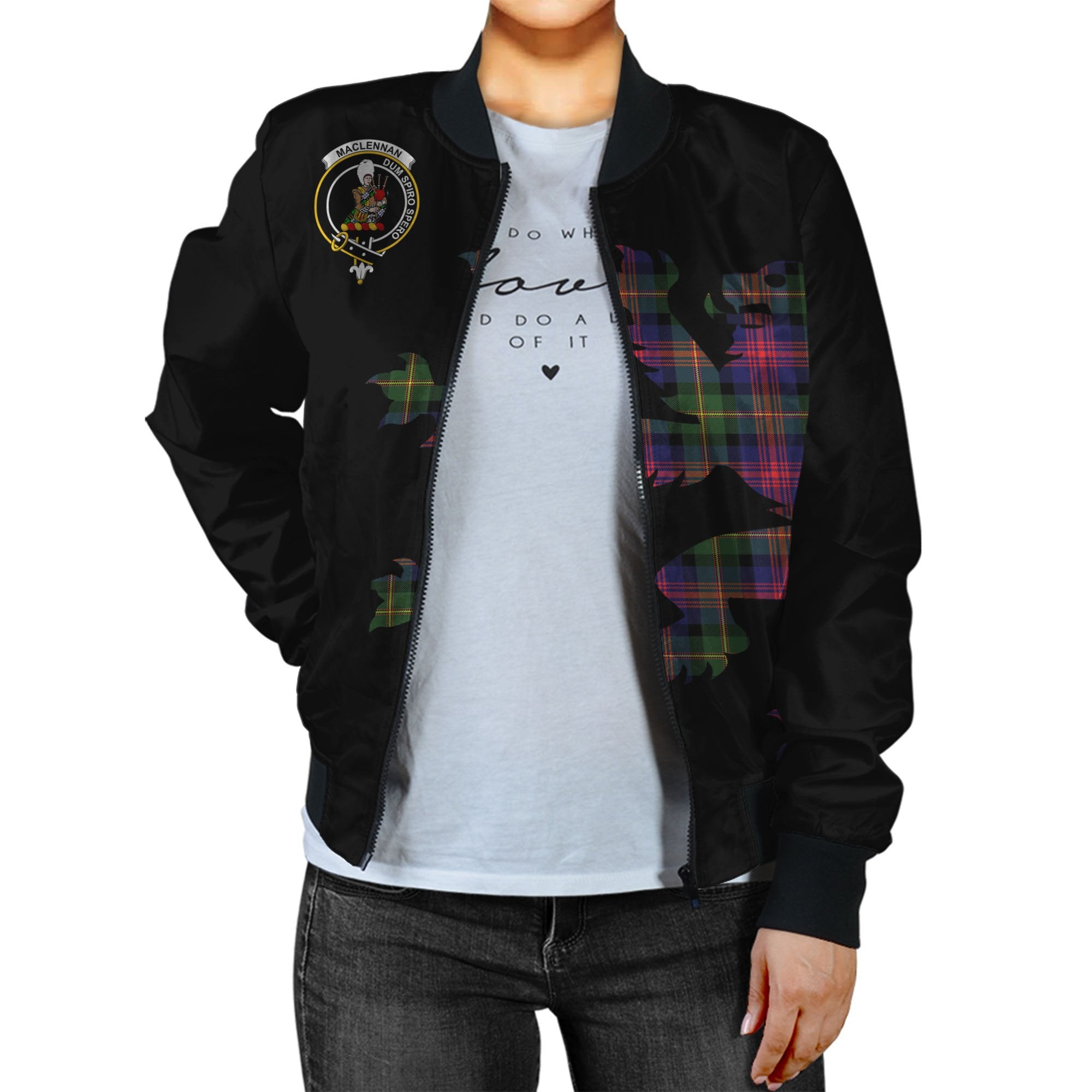 MacLennan Tartan Bomber Jacket Lion & Thistle