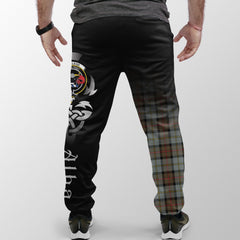 MacLeod Of Harris Weathered Tartan Crest Jogger Sweatpants - Alba Celtic Style