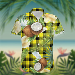 MacLeod of Lewis Tartan Hawaiian Shirt Hibiscus, Coconut, Parrot, Pineapple - Tropical Garden Shirt