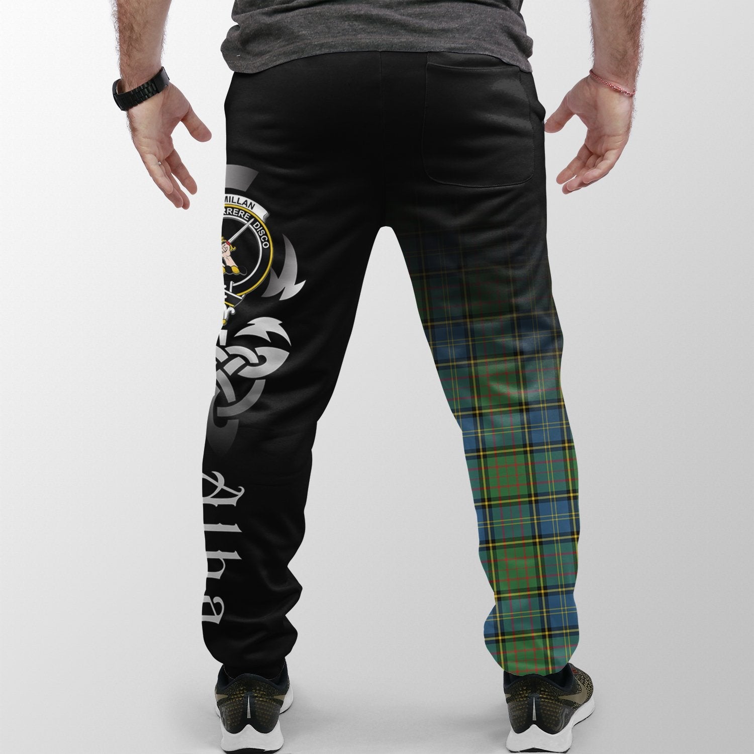 MacMillan Hunting Ancient Tartan Crest Jogger Sweatpants - Alba Celtic Style