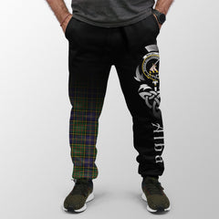 MacMillan Hunting Modern Tartan Crest Jogger Sweatpants - Alba Celtic Style