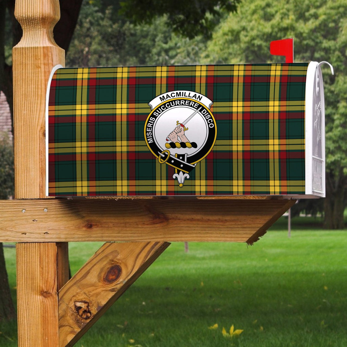 MacMillan Old Modern Tartan Crest Mailbox