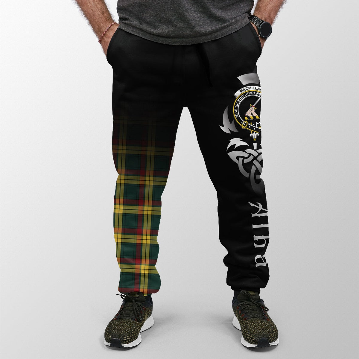 MacMillan Old Modern Tartan Crest Jogger Sweatpants - Alba Celtic Style