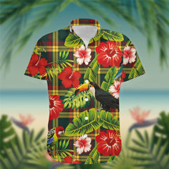 MacMillan Tartan Hawaiian Shirt Hibiscus, Coconut, Parrot, Pineapple - Tropical Garden Shirt