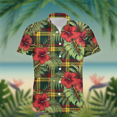 MacMillan Tartan Hawaiian Shirt Hibiscus, Coconut, Parrot, Pineapple - Tropical Garden Shirt