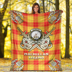 MacMillan Tartan Gold Courage Symbol Blanket