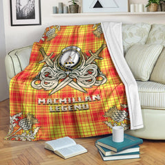 MacMillan Tartan Gold Courage Symbol Blanket