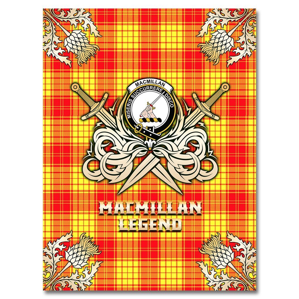 MacMillan Tartan Gold Courage Symbol Blanket