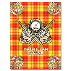 MacMillan Tartan Gold Courage Symbol Blanket