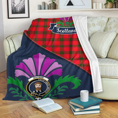 MacNab Tartan Crest Premium Blanket - Thistle Style