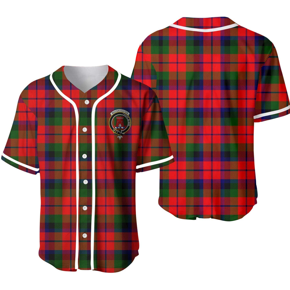 MacNaughten Tartan Unisex Baseball Jersey