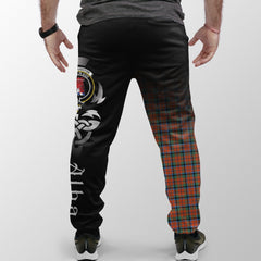 MacNaughton Ancient Tartan Crest Jogger Sweatpants - Alba Celtic Style