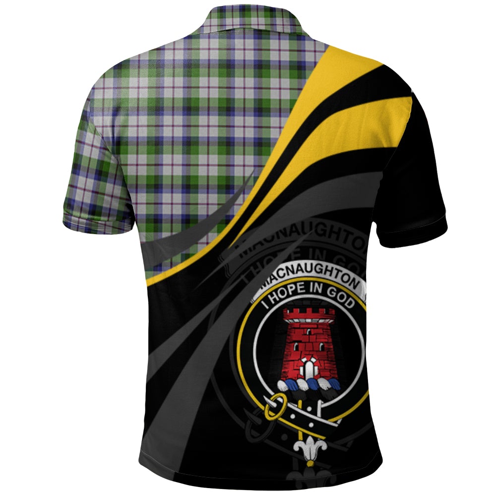 MacNaughton Dress Tartan Polo Shirt - Royal Coat Of Arms Style