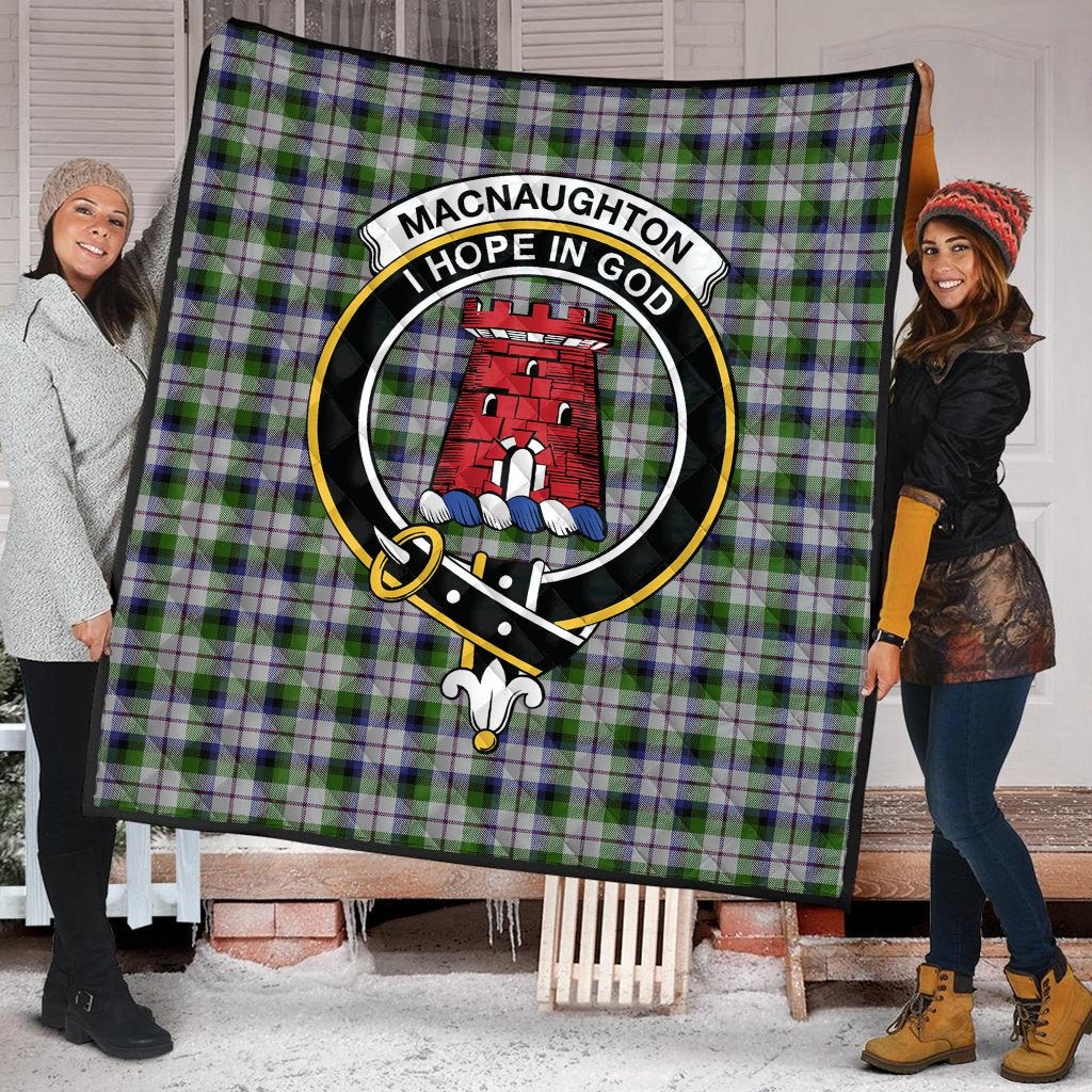 MacNaughton Dress Tartan Crest Quilt