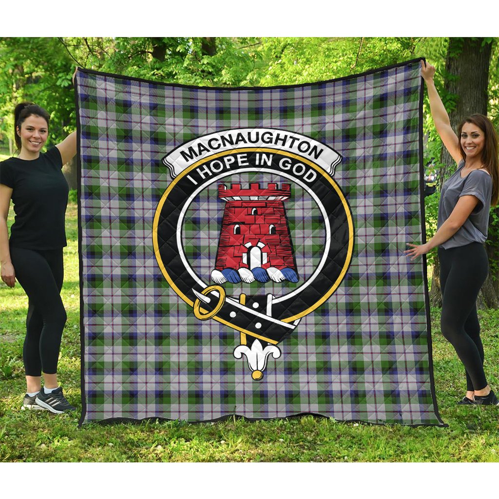 MacNaughton Dress Tartan Crest Quilt