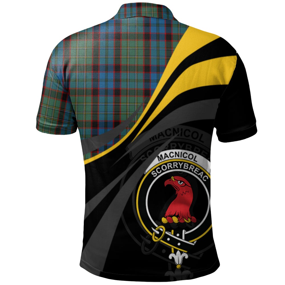 MacNicol Hunting Tartan Polo Shirt - Royal Coat Of Arms Style