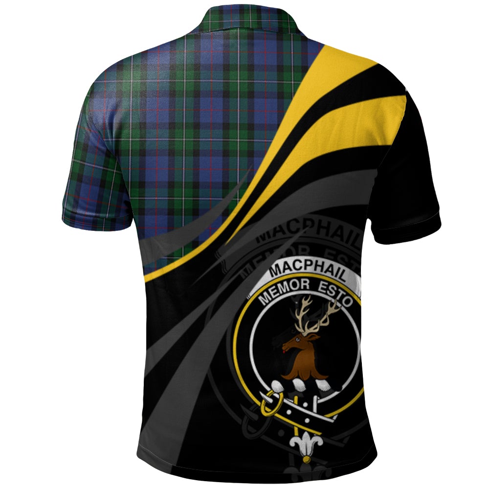 MacPhail Hunting Tartan Polo Shirt - Royal Coat Of Arms Style