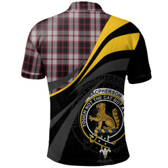 MacPherson Tartan Polo Shirt - Royal Coat Of Arms Style