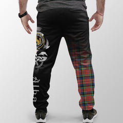 MacPherson Ancient Tartan Crest Jogger Sweatpants - Alba Celtic Style