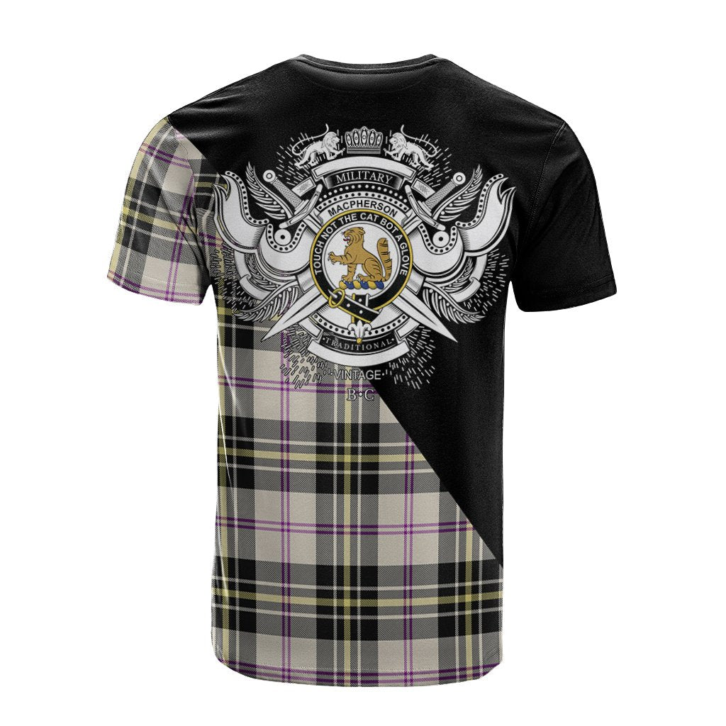 MacPherson Dress Ancient Tartan - Military T-Shirt