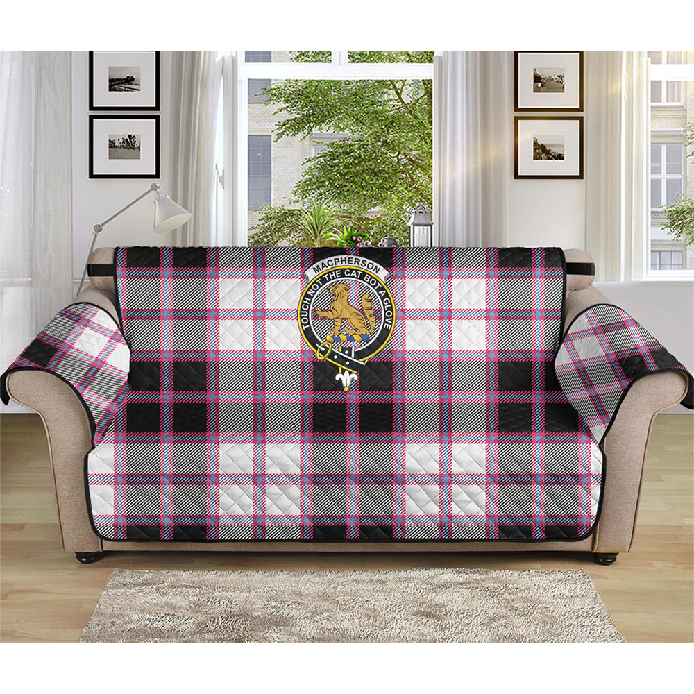 MacPherson Hunting Modern Tartan Crest Sofa Protector