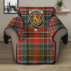 MacPherson Weathered Tartan Crest Sofa Protector