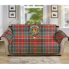 MacPherson Weathered Tartan Crest Sofa Protector