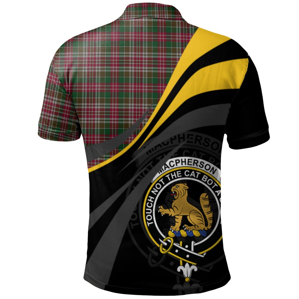 MacPherson 9 Tartan Polo Shirt - Royal Coat Of Arms Style