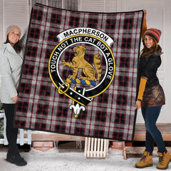 MacPherson Tartan Crest Quilt