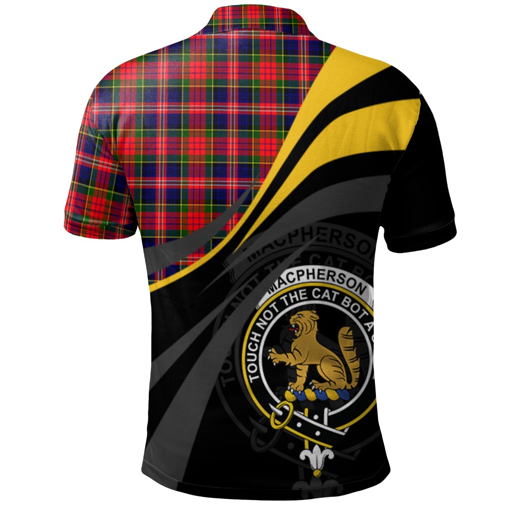 MacPherson Modern Tartan Polo Shirt - Royal Coat Of Arms Style