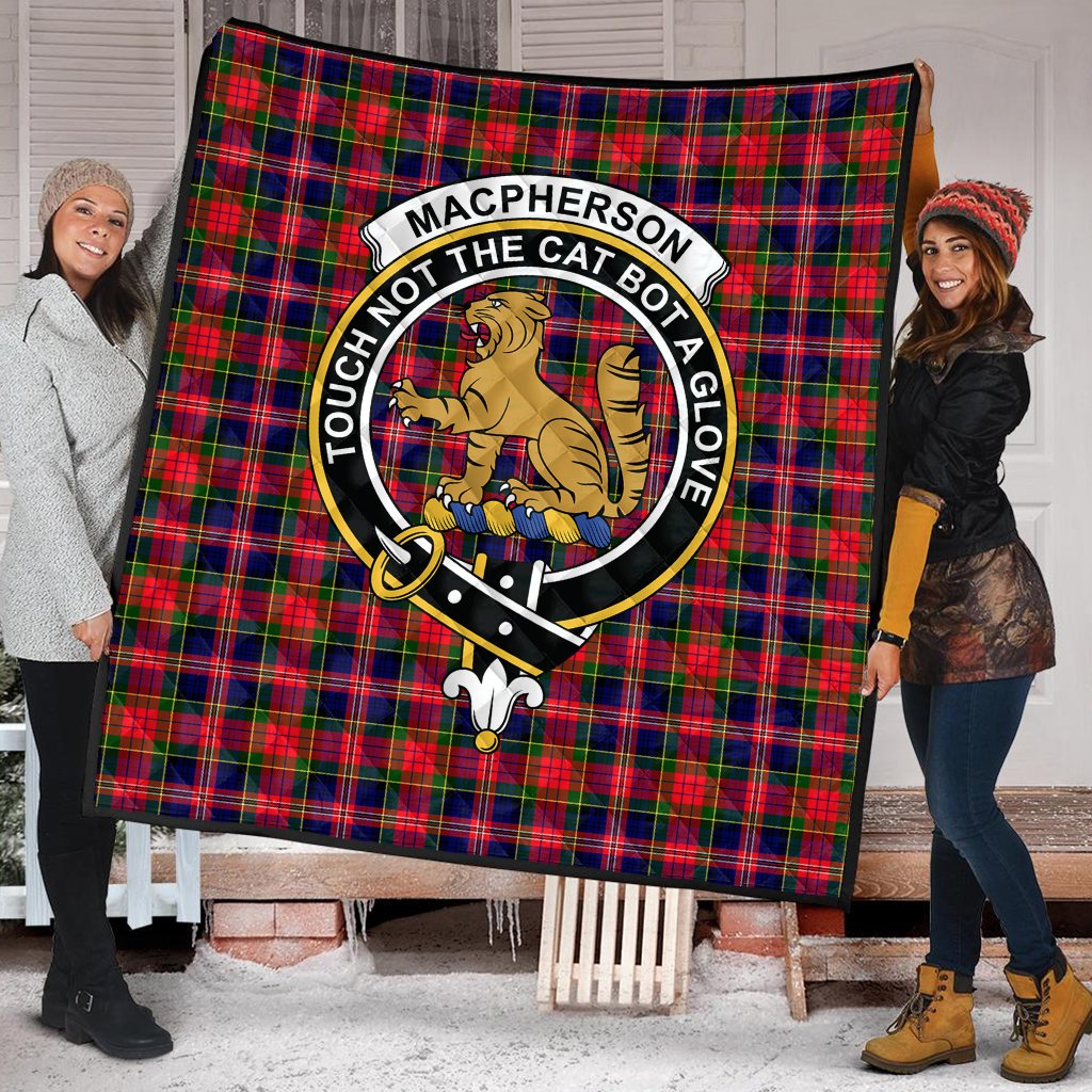 MacPherson Modern Tartan Crest Quilt