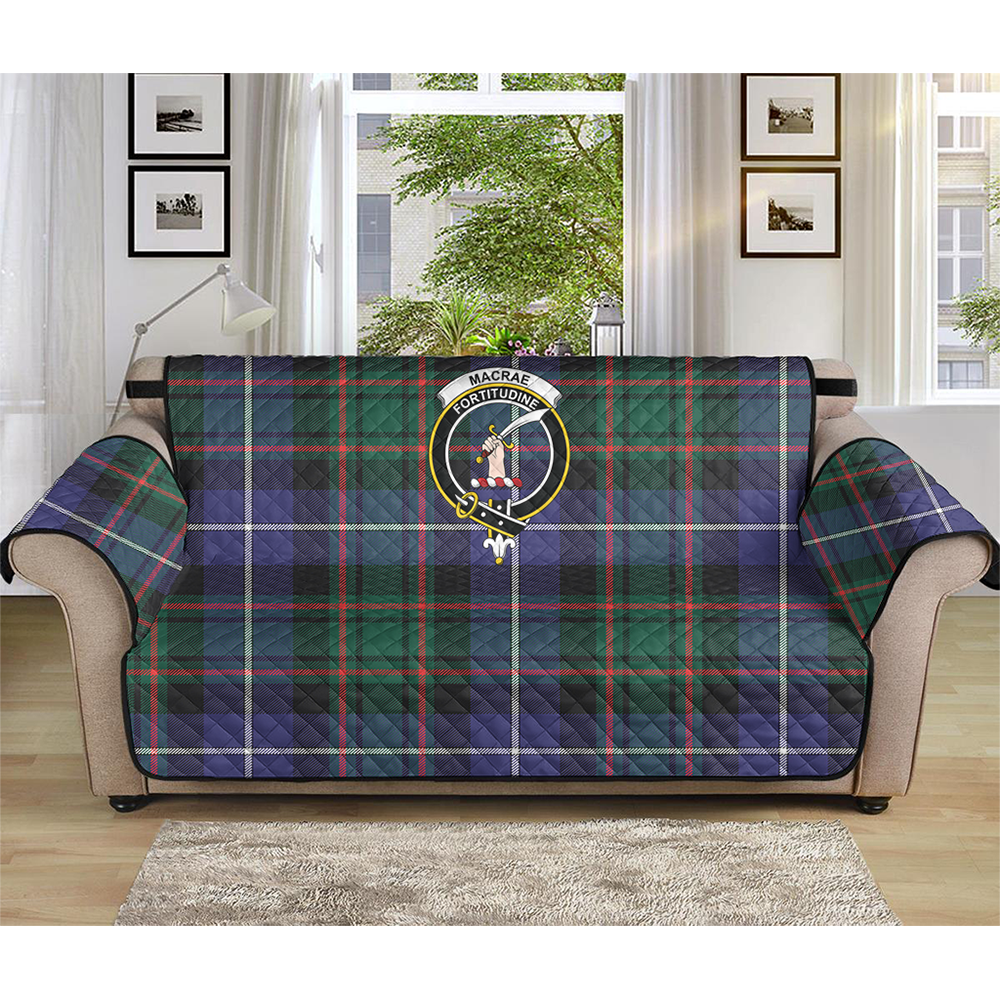 MacRae Hunting Modern Tartan Crest Sofa Protector