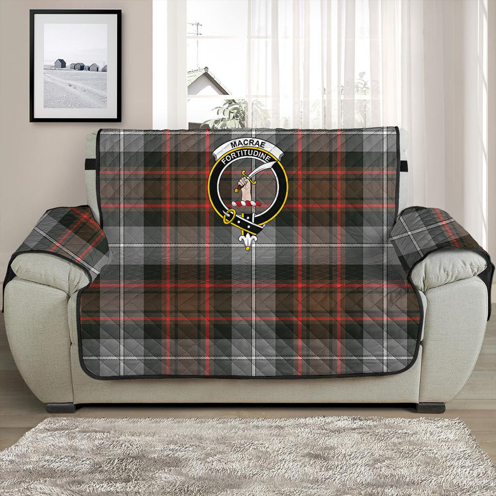 MacRae Hunting Weathered Tartan Crest Sofa Protector