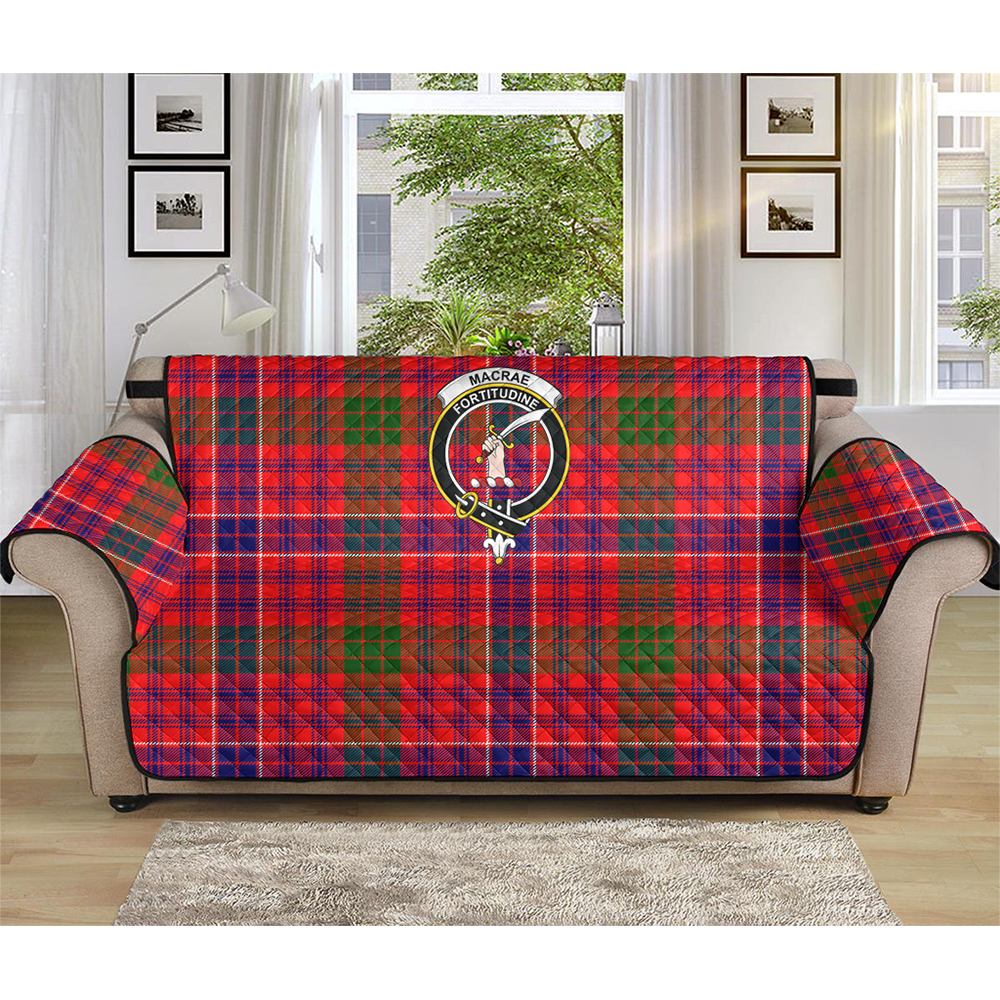 MacRae Modern Tartan Crest Sofa Protector