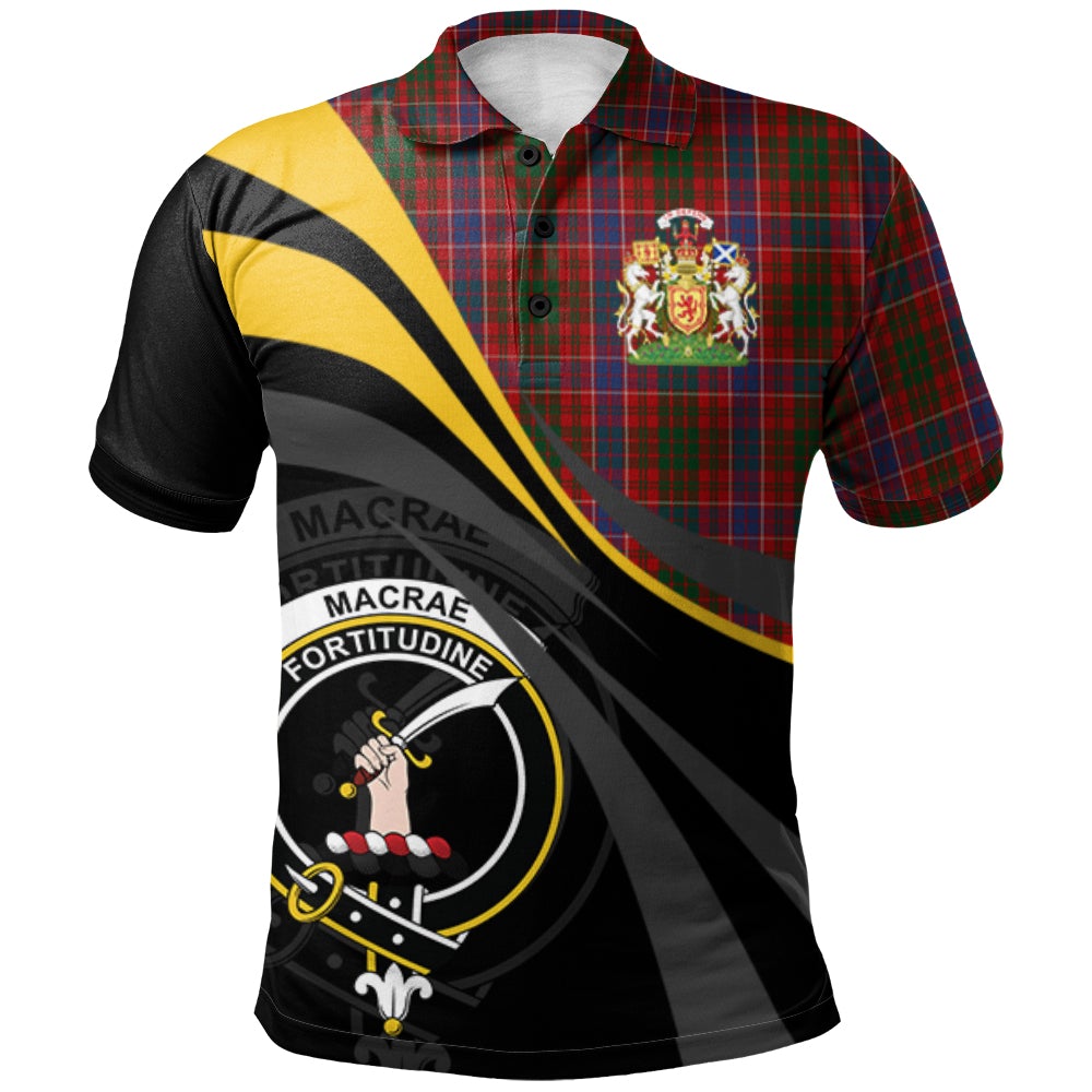 MacRae Sample Tartan Polo Shirt - Royal Coat Of Arms Style – Scotsprint