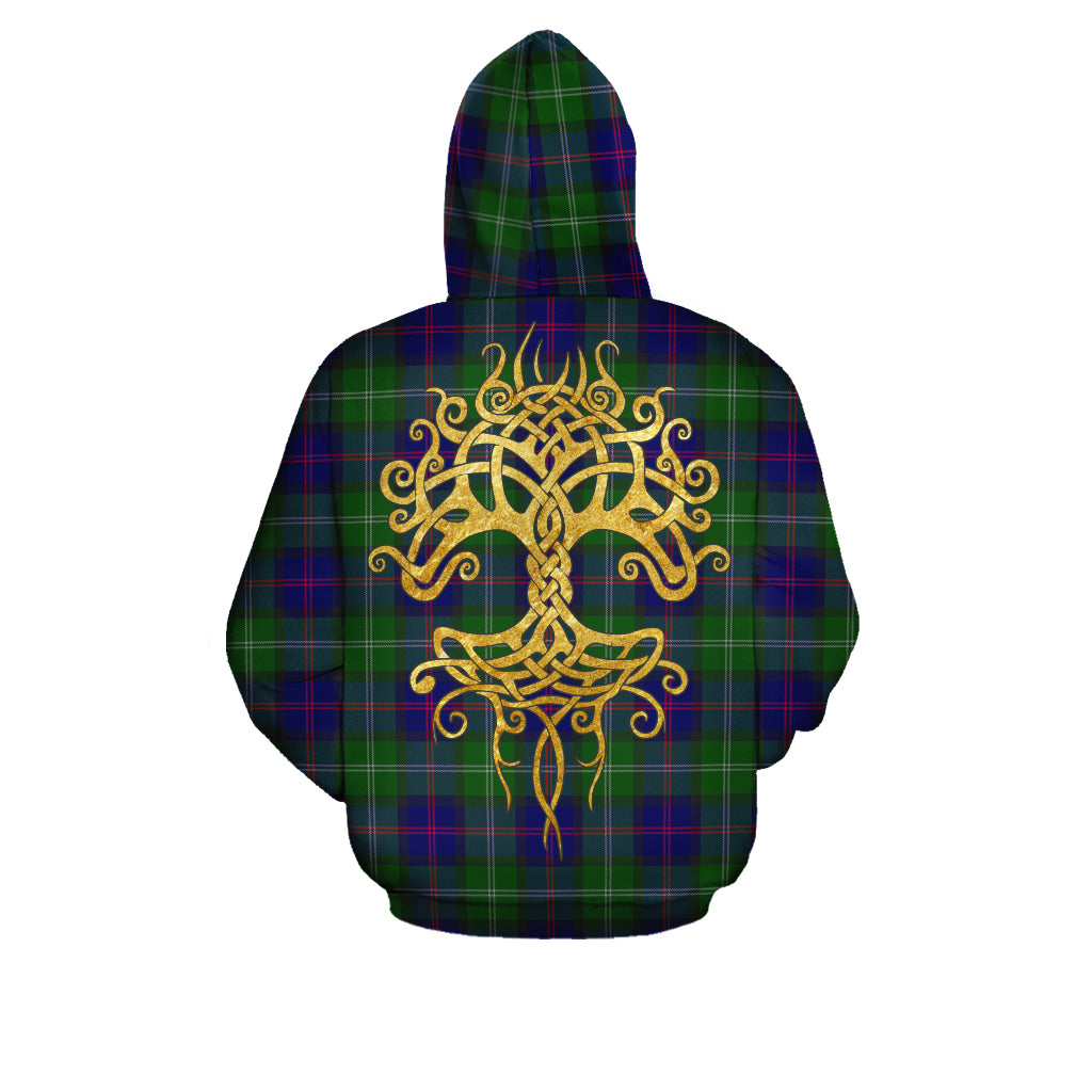 MacThomas Modern Tartan Hoodie - Tree Of Life