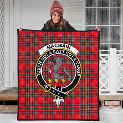 Macbain Tartan Crest Quilt