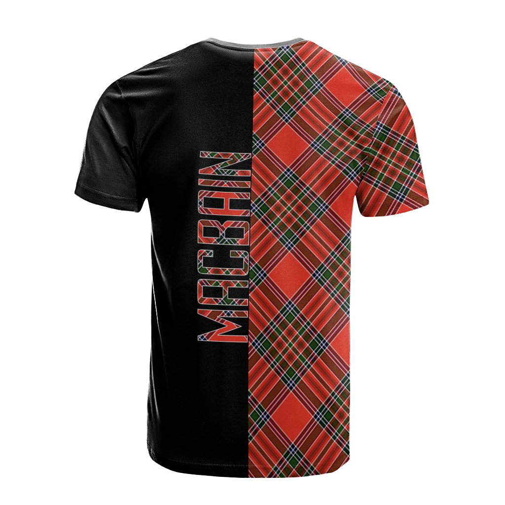 Macbain Tartan T-Shirt Half of Me - Cross Style