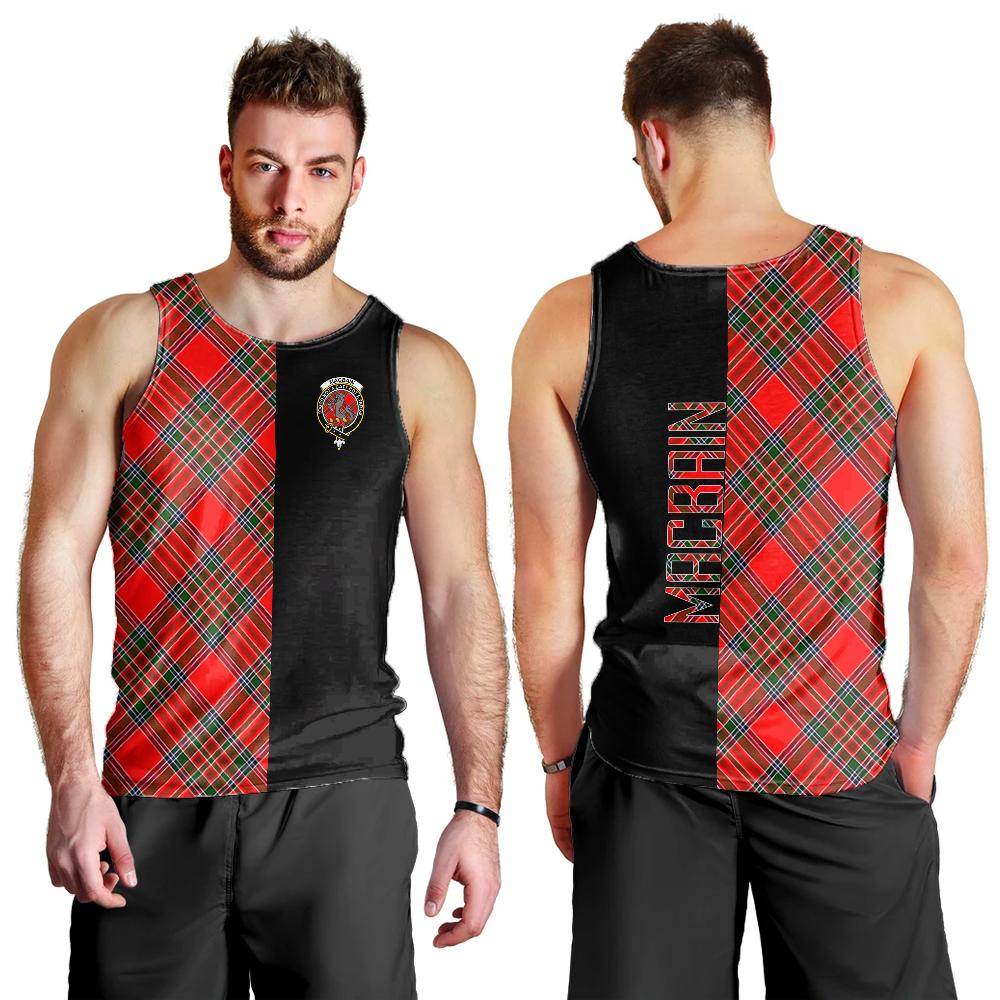 Macbain Tartan Crest Men's Tank Top - Cross Style