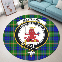 Maitland Tartan Crest Round Rug