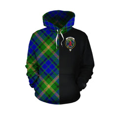 Maitland Tartan Hoodie Half of Me - Cross Style