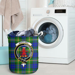 Maitland Tartan Crest Laundry Basket