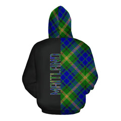 Maitland Tartan Hoodie Half of Me - Cross Style