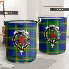 Maitland Tartan Crest Laundry Basket