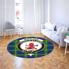 Maitland Tartan Crest Round Rug