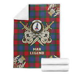 Mar Tartan Gold Courage Symbol Blanket